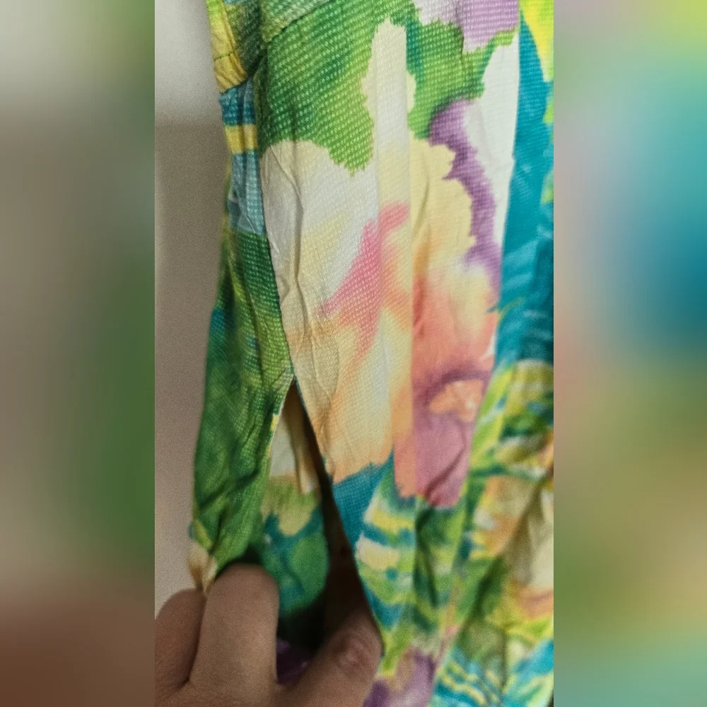 Floral Tropical Watercolor Sun Dress - Picture 5 of 5